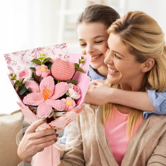 🔥49% OFF🌸 Handmade Crochet Flower Bouquet – Timeless Beauty That Never Fades! 🌷